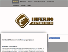 Tablet Screenshot of inferno-leopardgeckos.at